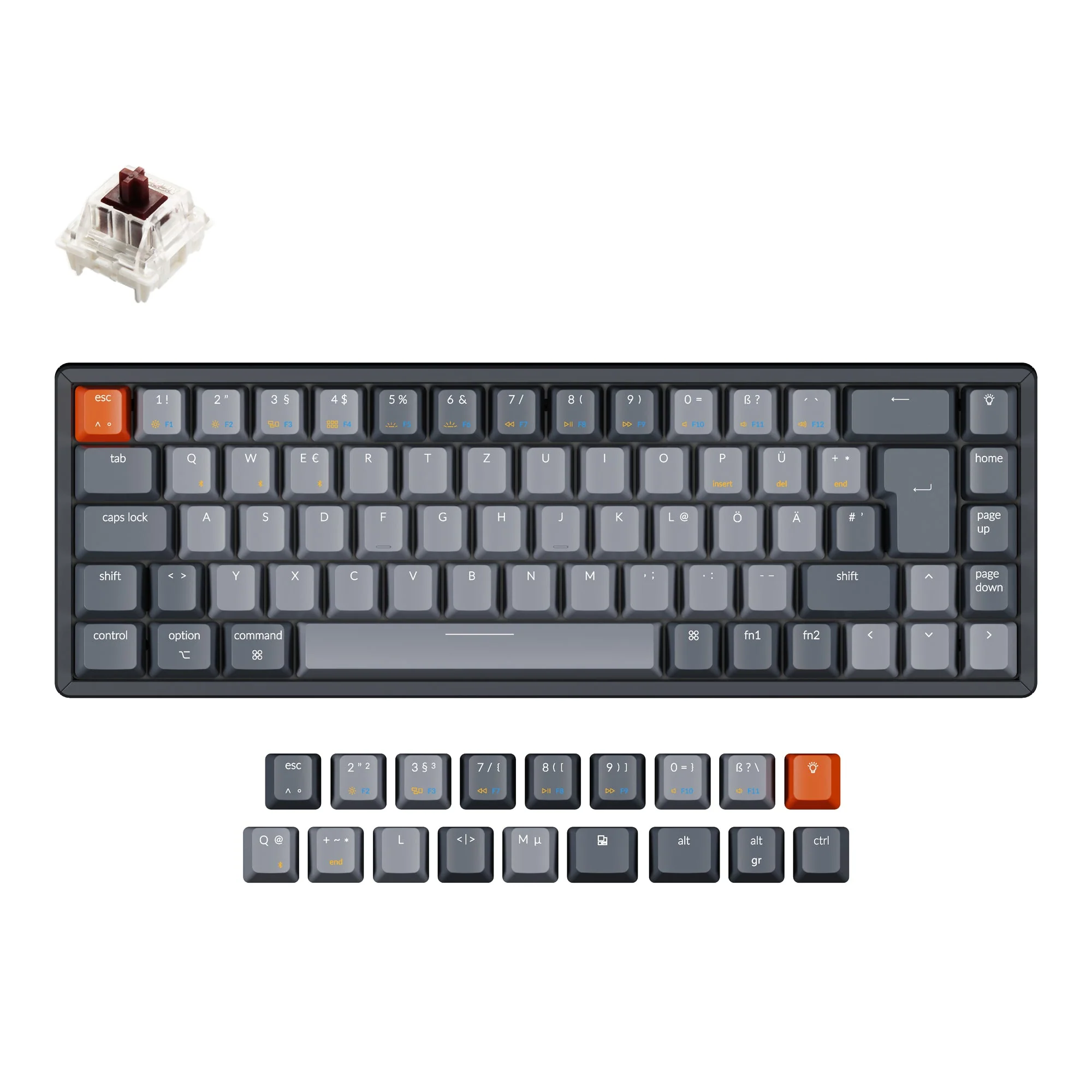 Keychron K6 Wireless Mechanical Keyboard (German ISO-DE Layout) - Image 6