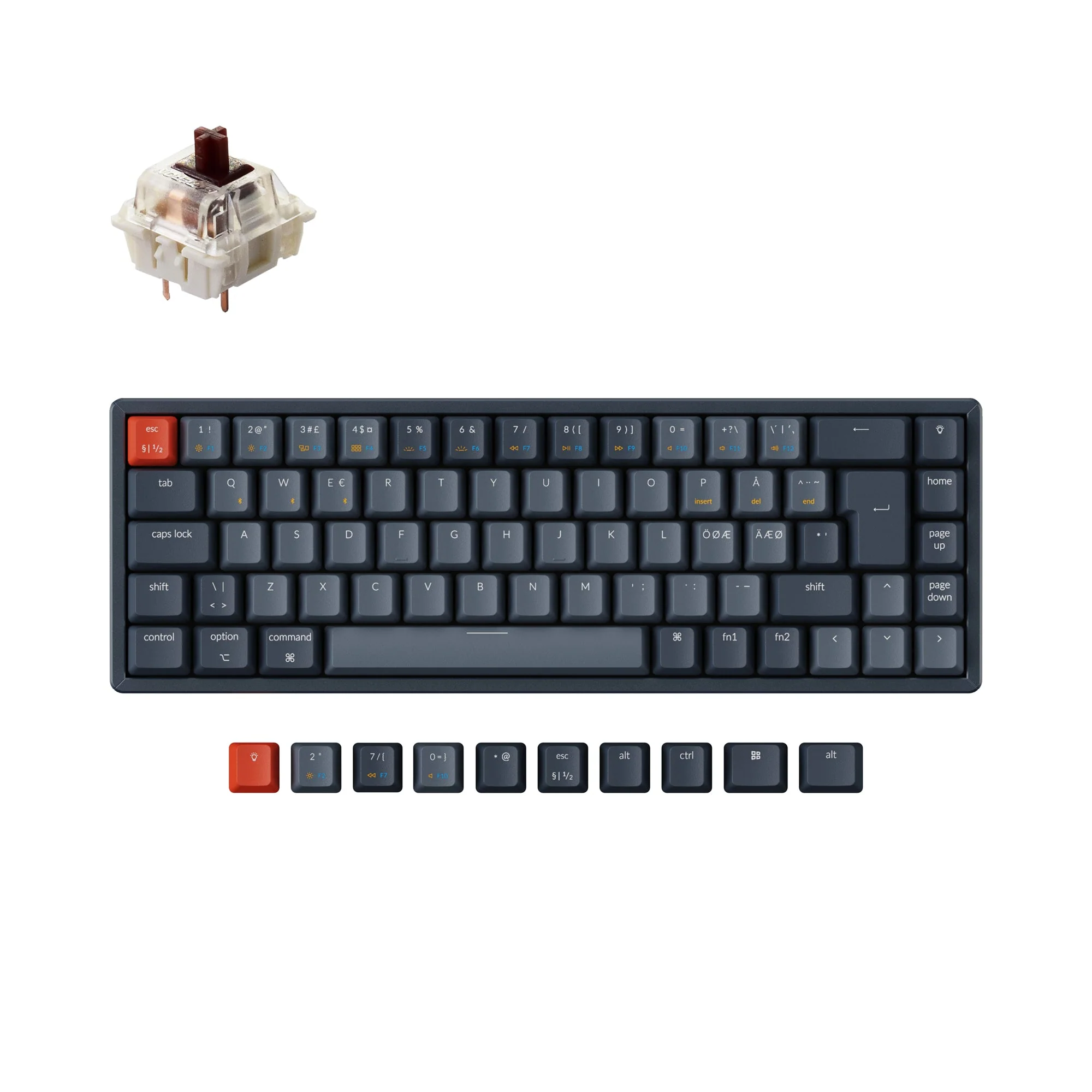 Keychron K6 Wireless Mechanical Keyboard (Nordic ISO Layout) - Image 3