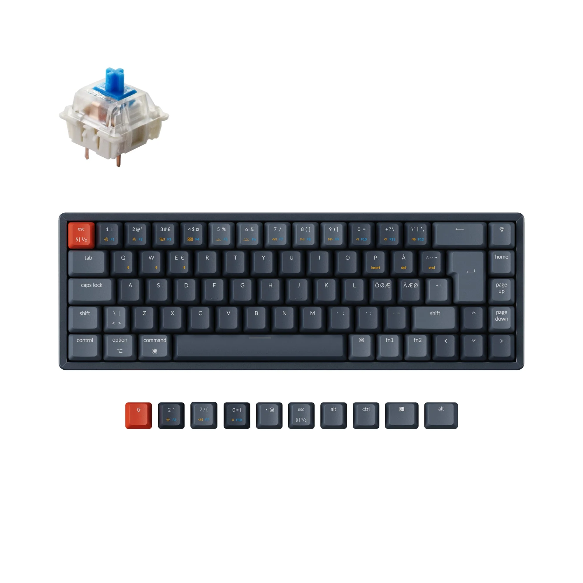 Keychron K6 Wireless Mechanical Keyboard (Nordic ISO Layout) - Image 5