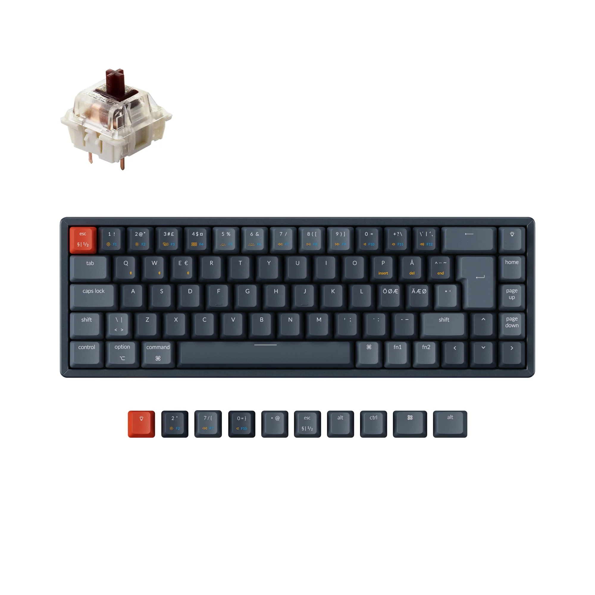 Keychron K6 Wireless Mechanical Keyboard (Nordic ISO Layout) - Image 6